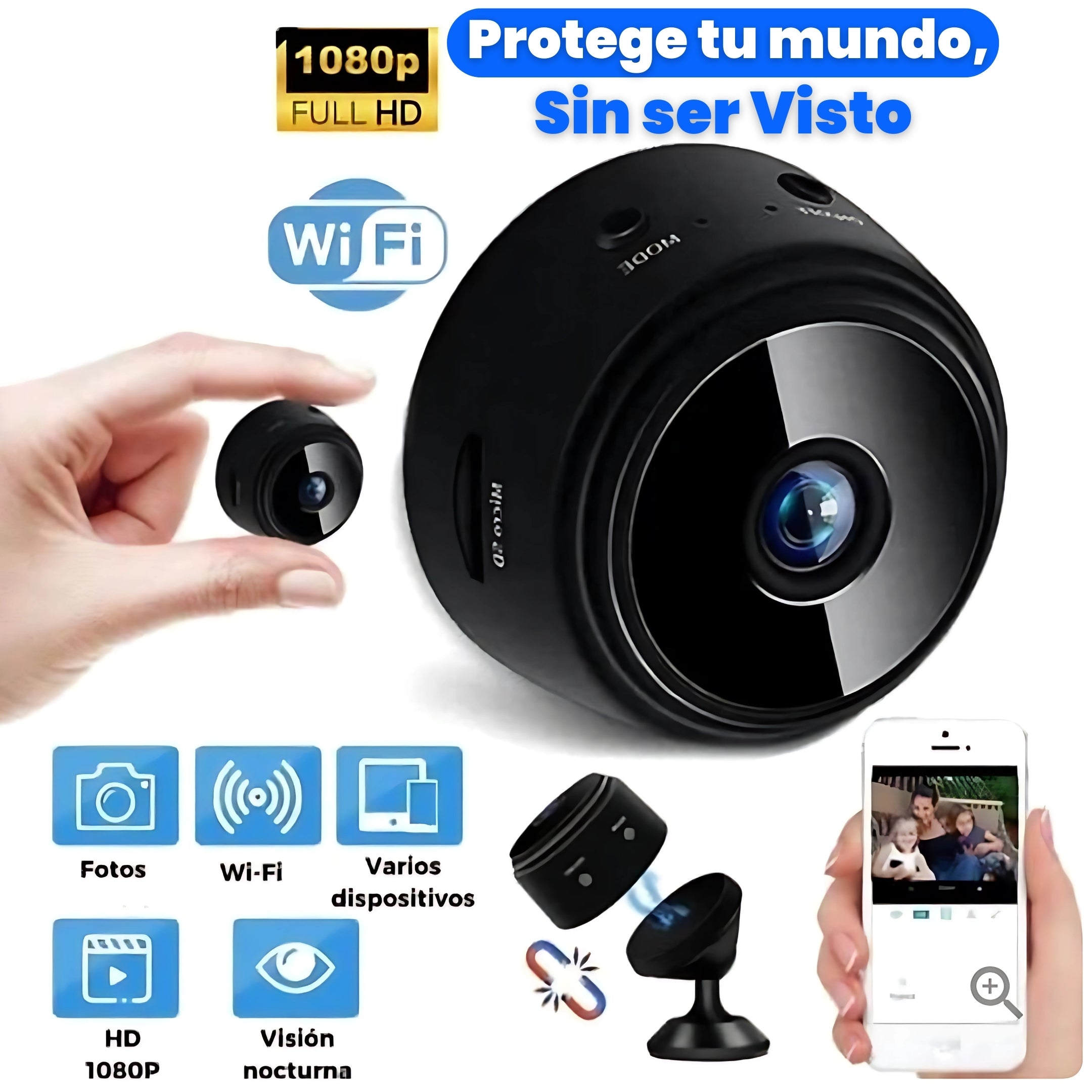 SpyPro® - Mini Cámara Espía Inalámbrica HD